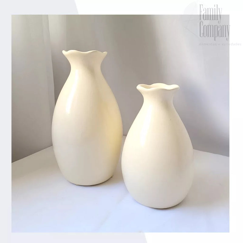 Kit 2 Vasos de Cerâmica Boho Chic Lanze