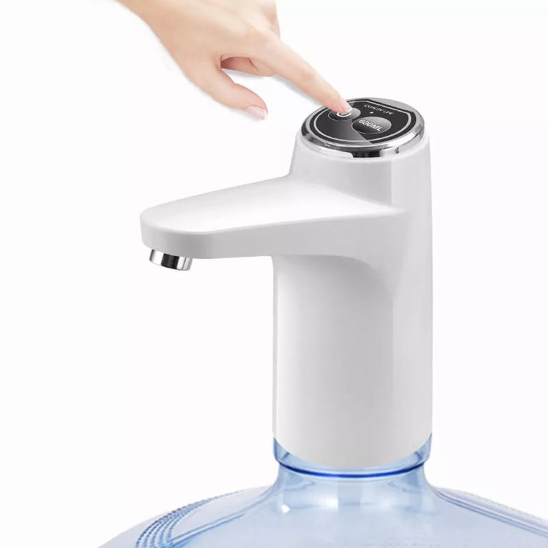 Dispenser Bomba Elétrica Garrafão Galão Água Automático Recarregável USB  Luxuosa